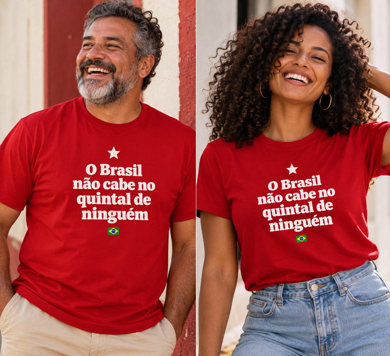 Camisa O Brasil Não Cabe no Quintal de Ninguém