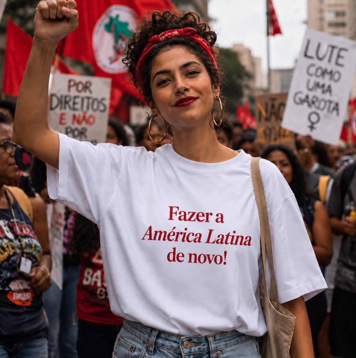 Camisa Fazer a América Latina de Novo!