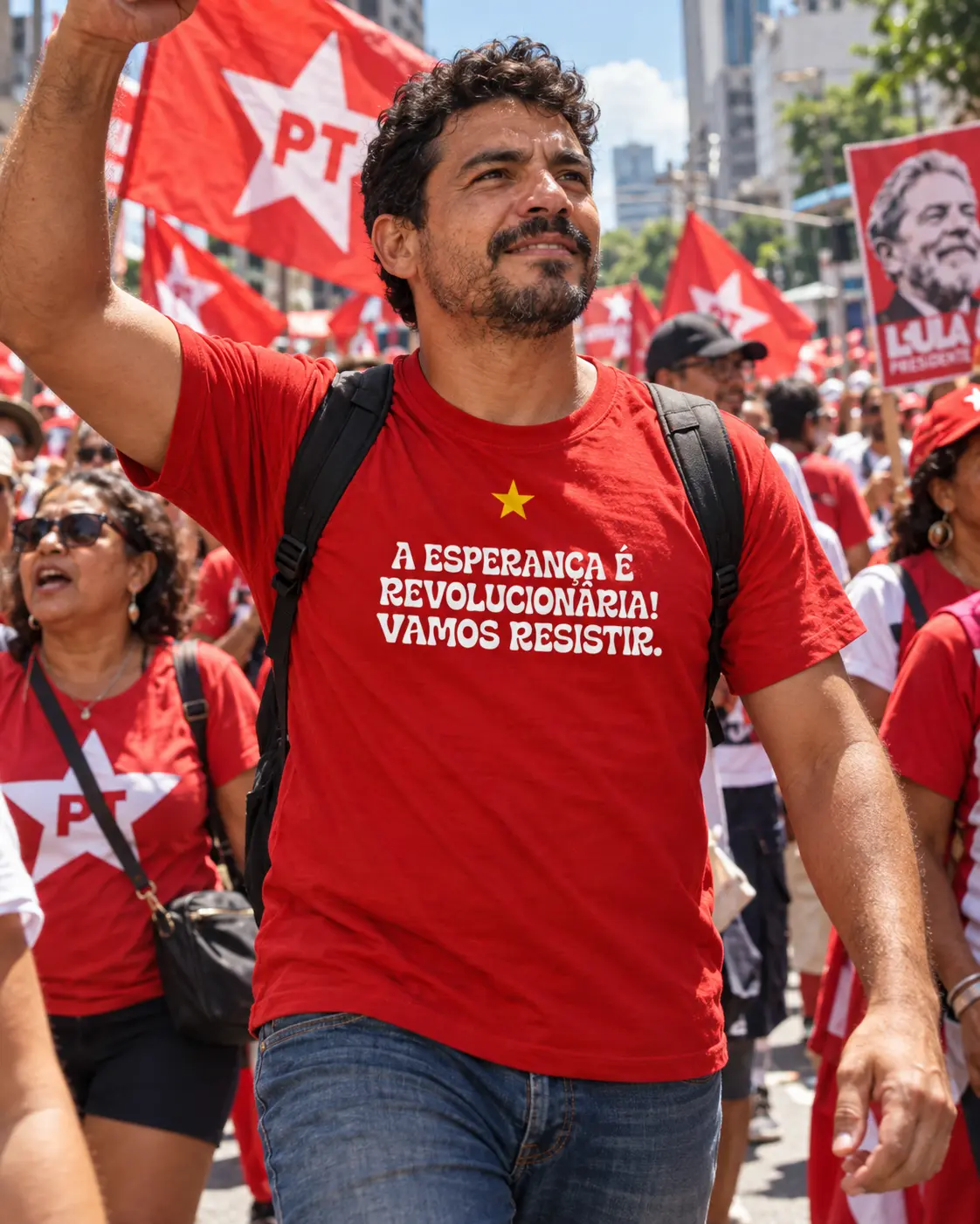 Camisa A Esperança é Revolucionária! Vamos Resistir.