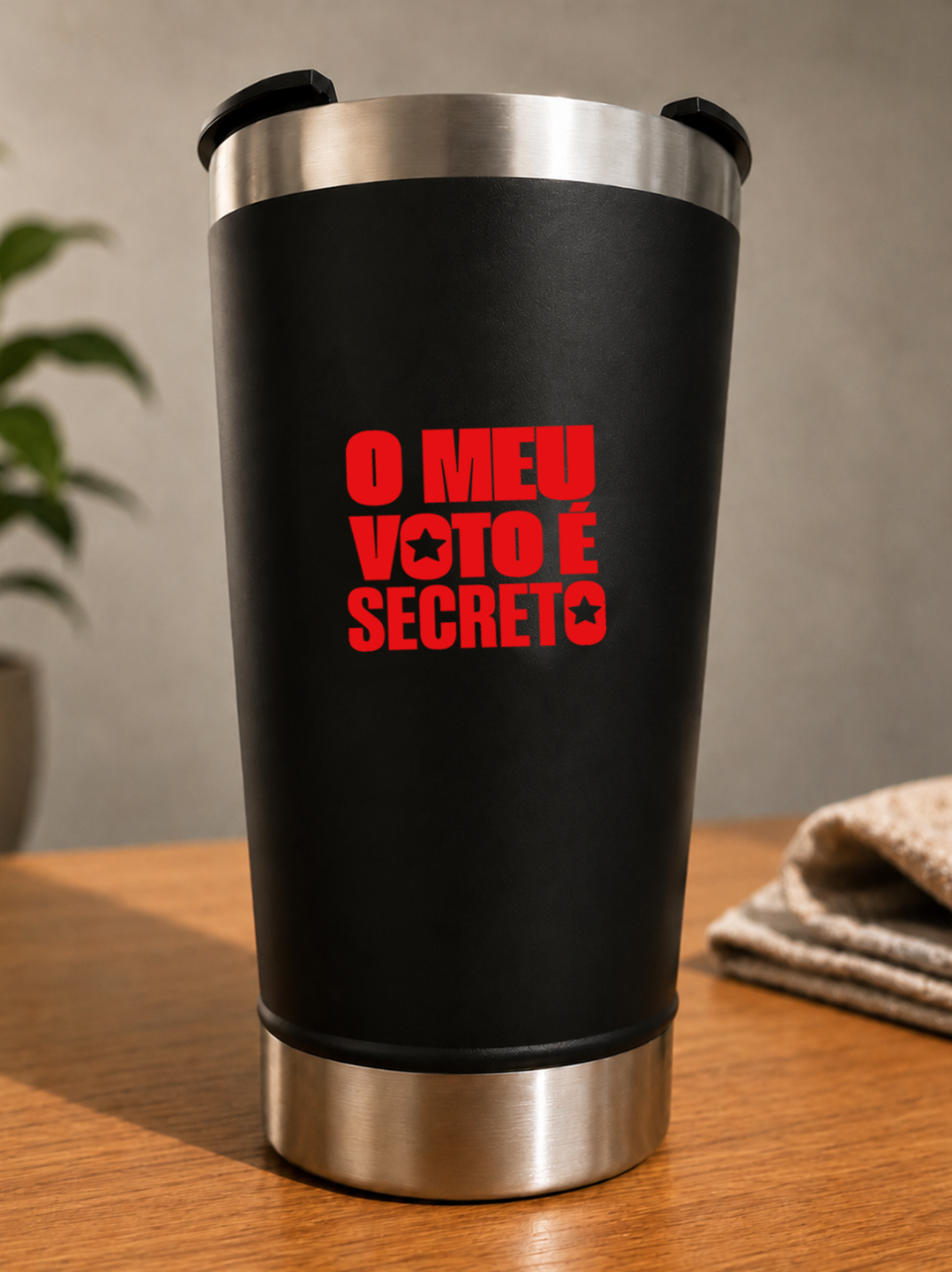 Copo Térmico O Meu Voto É Secreto