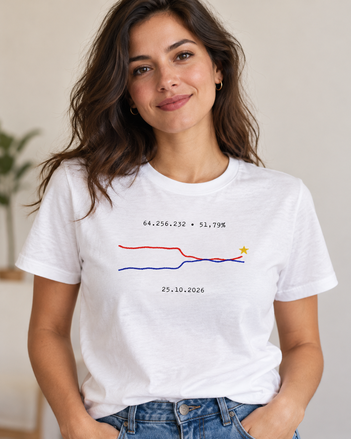 Camisa Traços Caminho da Vitória — cor Branca